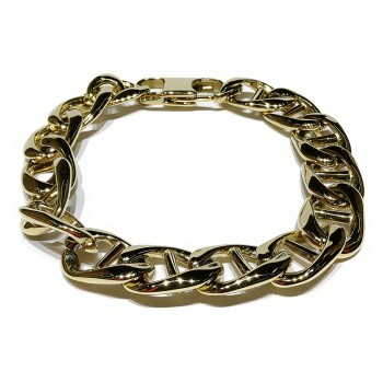 316L Stainless Steel Chunky Link Bracelet – 23×12mm, 32.8g
