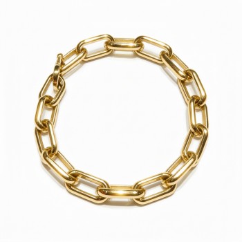 316L Stainless Steel Link Chain Bracelet – 22×10mm, Durable 30g