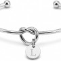 LemonRose Initial Bracelets for Women - Dainty Tie the Knot Letter A-Z 14K Gold Plated for Women Gold Cuff Bracelet for Womens Jewelry Personalized Bridesmaid Proposal Gifts