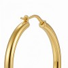 High Polish & PVD 14k Gold 316 Stainless Steel & Hoop Earrings