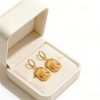 High Polish & PVD 18k Gold 316 Stainless Steel & Cellulose Acetate Drop Earrings