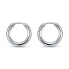 High Polish 316 Stainless Steel & Hoop Earrings