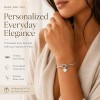 LemonRose Initial Bracelets for Women - Dainty Tie the Knot Letter A-Z 14K Gold Plated for Women Gold Cuff Bracelet for Womens Jewelry Personalized Bridesmaid Proposal Gifts
