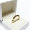 High Polish PVD 18K Gold 316L Stainless Steel &Adjustable Design Ring