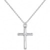 LemonRose Cross Necklace for Women, Dainty 14K Gold Plated Cross Pendant Necklace Women's Small Simple Cross Necklaces Religious Charm Jewelry Gifts
