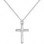 LemonRose Cross Necklace for Women, Dainty 14K Gold Plated Cross Pendant Necklace Women's Small Simple Cross Necklaces Religious Charm Jewelry Gifts