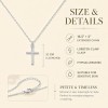LemonRose Cross Necklace for Women, Dainty 14K Gold Plated Cross Pendant Necklace Women's Small Simple Cross Necklaces Religious Charm Jewelry Gifts