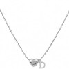 LemonRose Initial Necklaces for Women Dainty Gold/Silver Heart Letter A-Z Pendant Necklace Trendy Jewelry Heart Necklaces for Women Personalized Gift for Birthday Anniversary Graduation
