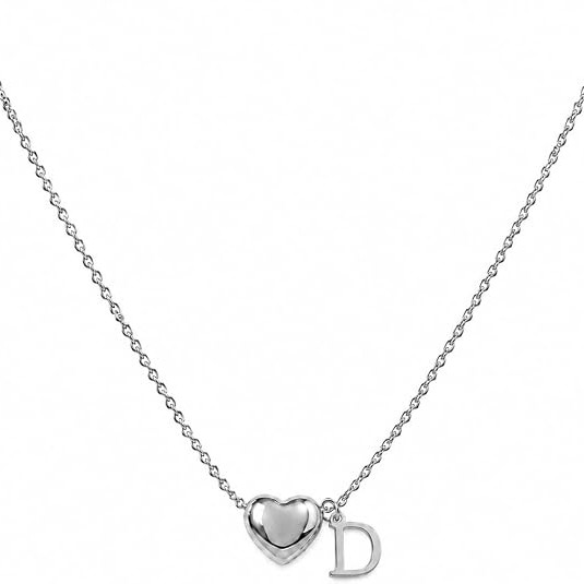 LemonRose Initial Necklaces for Women Dainty Gold/Silver Heart Letter A-Z Pendant Necklace Trendy Jewelry Heart Necklaces for Women Personalized Gift for Birthday Anniversary Graduation