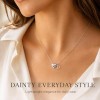 LemonRose Initial Necklaces for Women Dainty Gold/Silver Heart Letter A-Z Pendant Necklace Trendy Jewelry Heart Necklaces for Women Personalized Gift for Birthday Anniversary Graduation