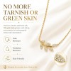 LemonRose Dainty Gold Pendant Necklaces for Women, 14K Gold Plated Stainless Steel CZ Leaf Necklace, Tarnish Resistant Everyday Layering Jewelry Gifts
