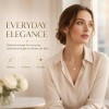 LemonRose necklace for women Elegant Dainty Teardrop Pendant cubic zirconia necklace Gold/Silver necklaces for women trendy Everyday Wear & Gift for Birthday Anniversary