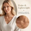 LemonRose Dainty Gold Heart Necklace for Women 14k Gold Plated Heart Pendant Choker Necklaces Small Gold Love Open Heart Chain Necklace for Women Simple Gold Necklace for Women Trendy Jewelry Gifts