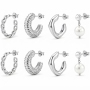 LemonRose Hoop Earrings for Women, Hypoallergenic Gold/Silver Hoops Stacks for Multiple Piercings, Dainty Cute Mini Lightweight Cartilage Studs Trendy Jewelry Gift