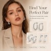 LemonRose Hoop Earrings for Women, Hypoallergenic Gold/Silver Hoops Stacks for Multiple Piercings, Dainty Cute Mini Lightweight Cartilage Studs Trendy Jewelry Gift